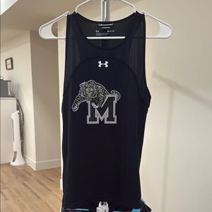 Under Armour Black Tank with Tiger Graphic
